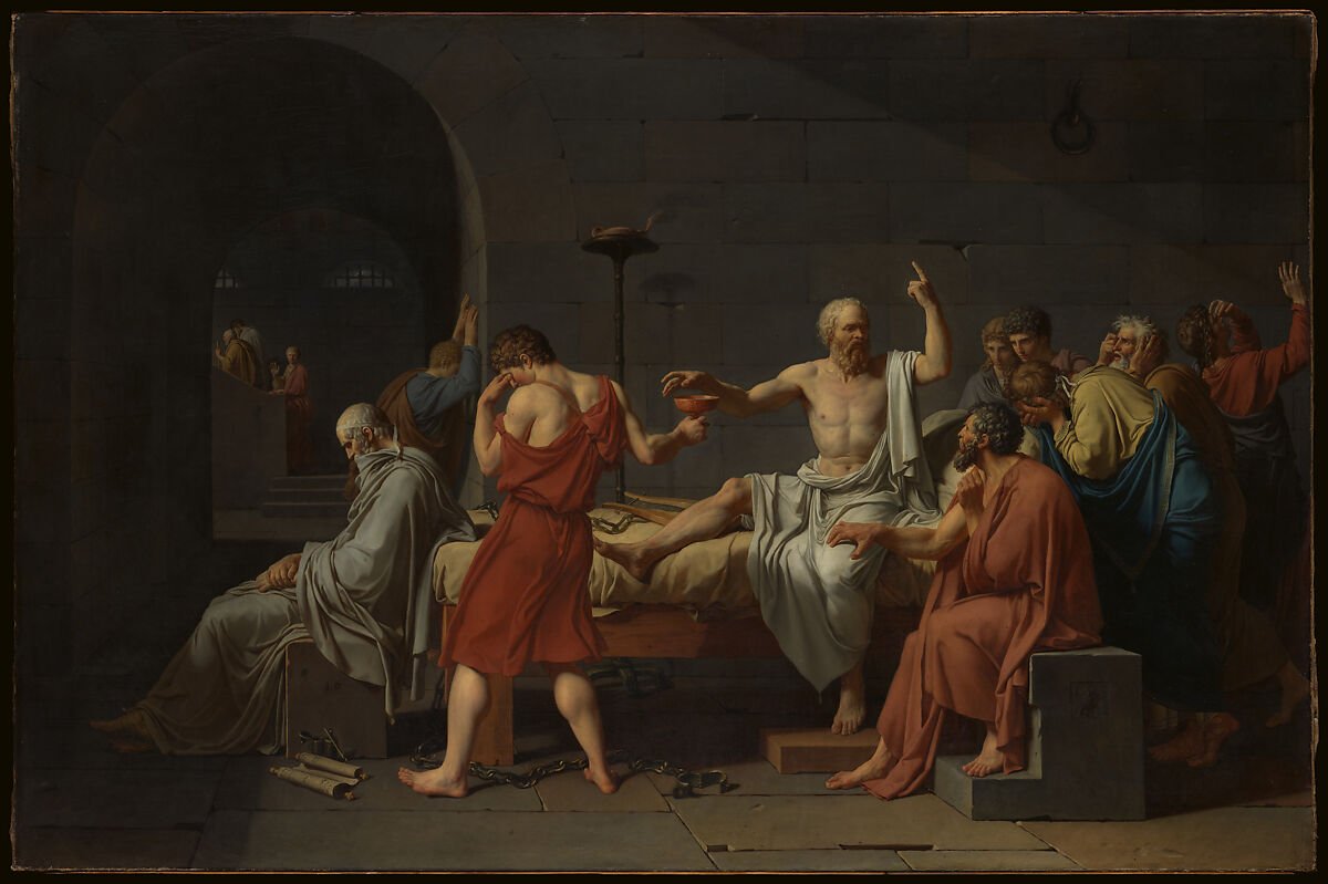 The Death of Socrates by Jacques-Louis David